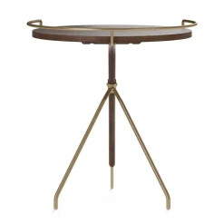 Mesa auxiliar Umanoff nogal-latón pulido, 45 cm*Audo Copenhagen Online