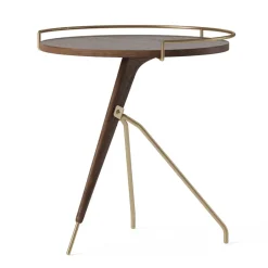 Mesa auxiliar Umanoff nogal-latón pulido, 45 cm*Audo Copenhagen Online