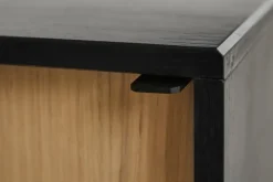 Mesa auxiliar Virka, alto 120 cm, Negro - roble*Woud Sale