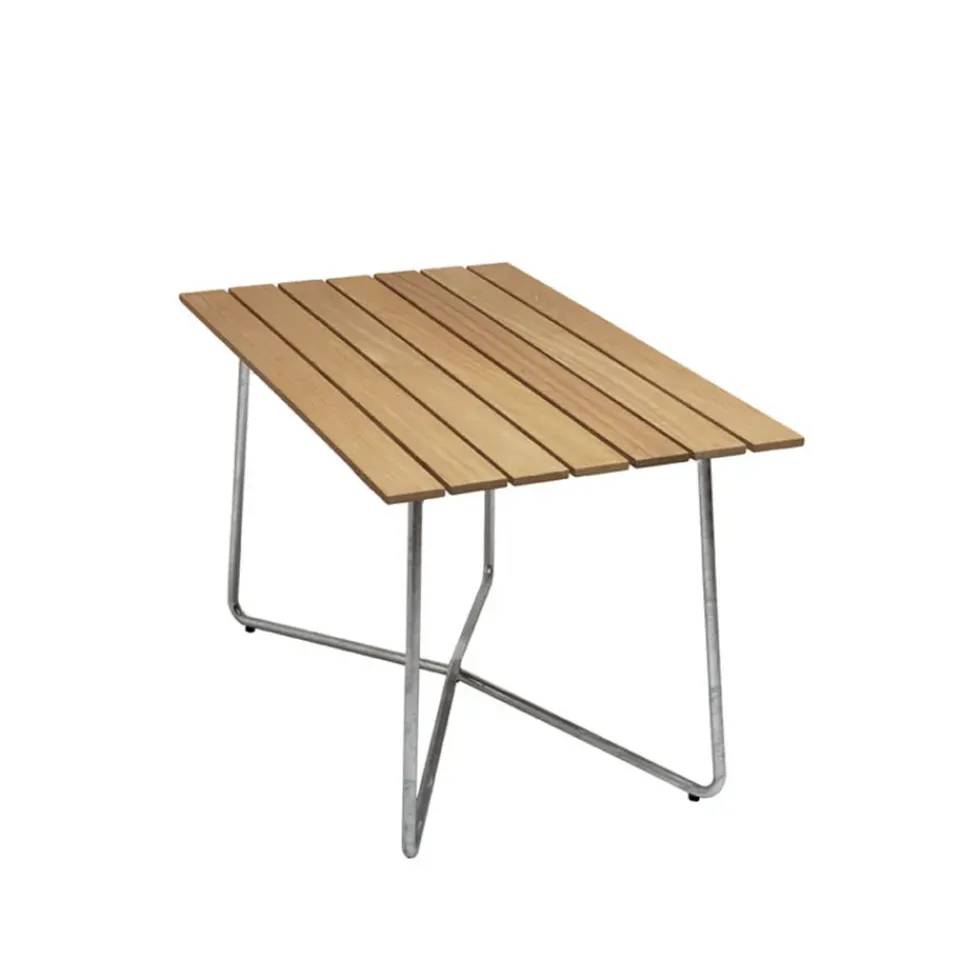 Mesa B25A, Roble aceitado - estructura galvanizada en caliente*Grythyttan Stålmöbler New