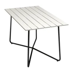 Mesa B25A, Roble lacado blanco-negro*Grythyttan Stålmöbler Outlet