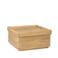 Mesa bandeja Japanese 68x68 cm, Dark oak, large*Kristina Dam Studio Discount
