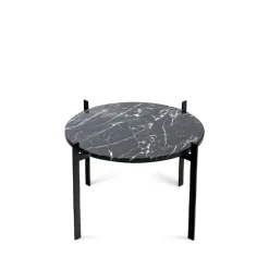 Mesa bandeja Single Deck, mármol , estructura negra*OX Denmarq Outlet