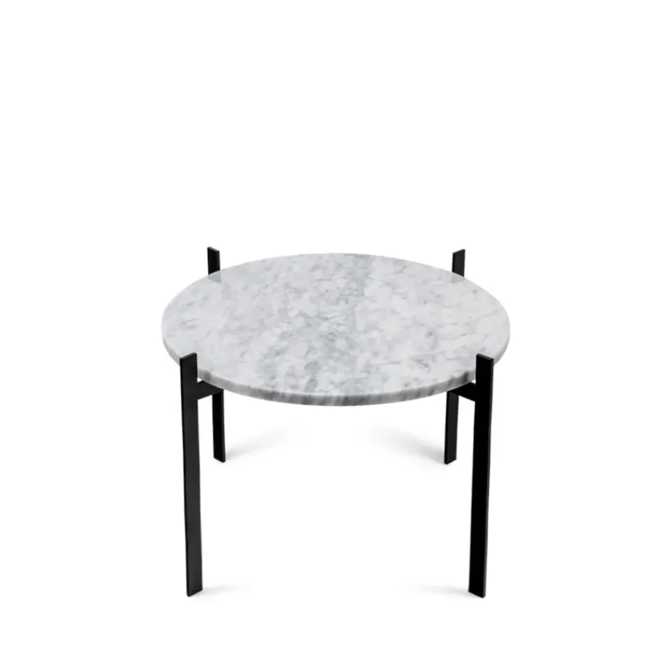 Mesa bandeja Single Deck, mármol , estructura negra*OX Denmarq Sale