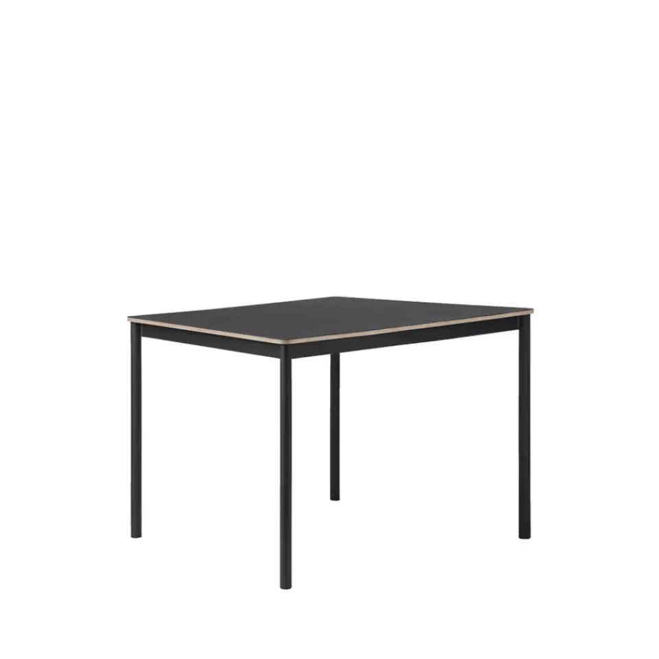 Mesa Base, Black, canto de plywood, 140x80cm*Muuto Outlet