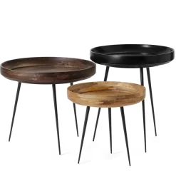 Mesa Bowl medium, mango natur, base negra*Mater Outlet