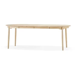 Mesa Carl abedul, Aceitado natural, 2 tableros de extensión*Stolab New