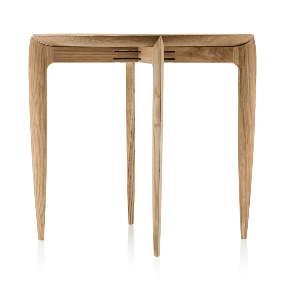 Mesa con bandeja Foldable Ø 45 cm, Roble*Fritz Hansen Discount