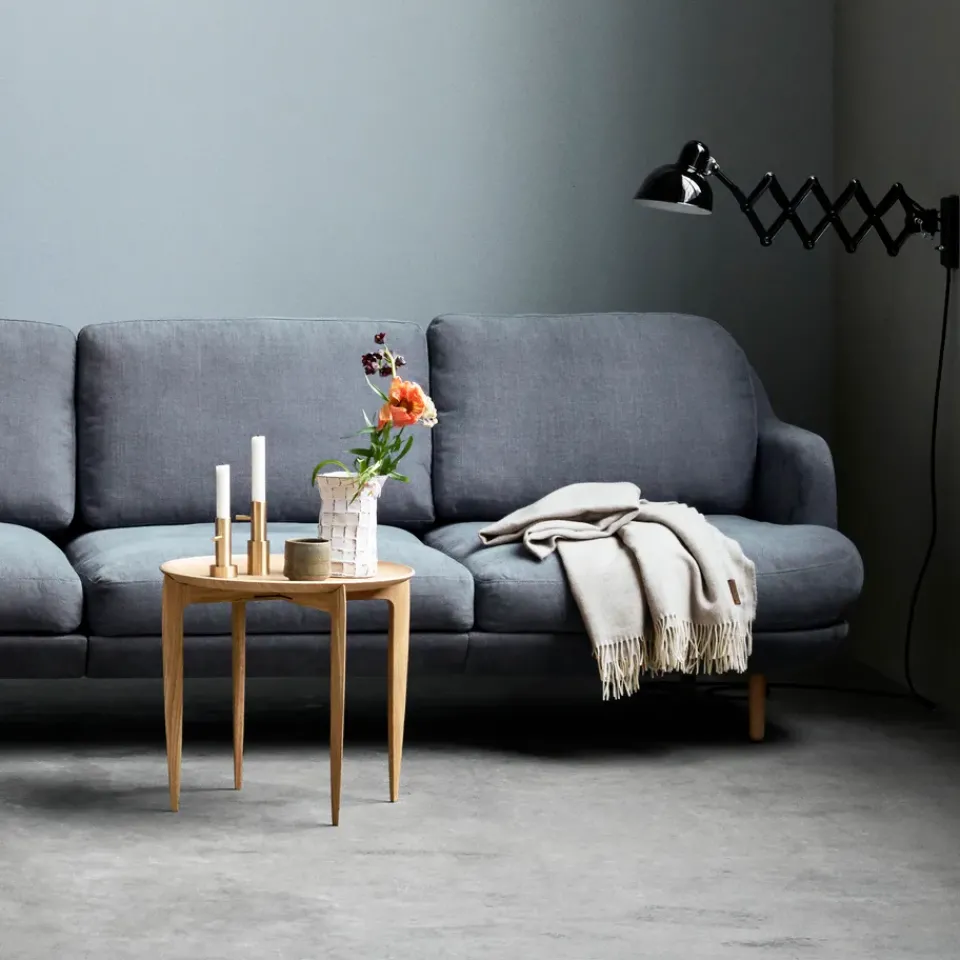 Mesa con bandeja Foldable Ø 45 cm, Roble*Fritz Hansen Discount