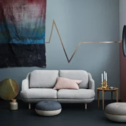 Mesa con bandeja Foldable Ø 45 cm, Roble*Fritz Hansen Discount