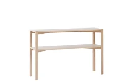 Mesa consola Anton 35x125 cm, Roble pigmentado blanco*1898 Online