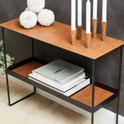 Mesa consola Console Bull 2 pisos, Nature*LIND DNA Sale