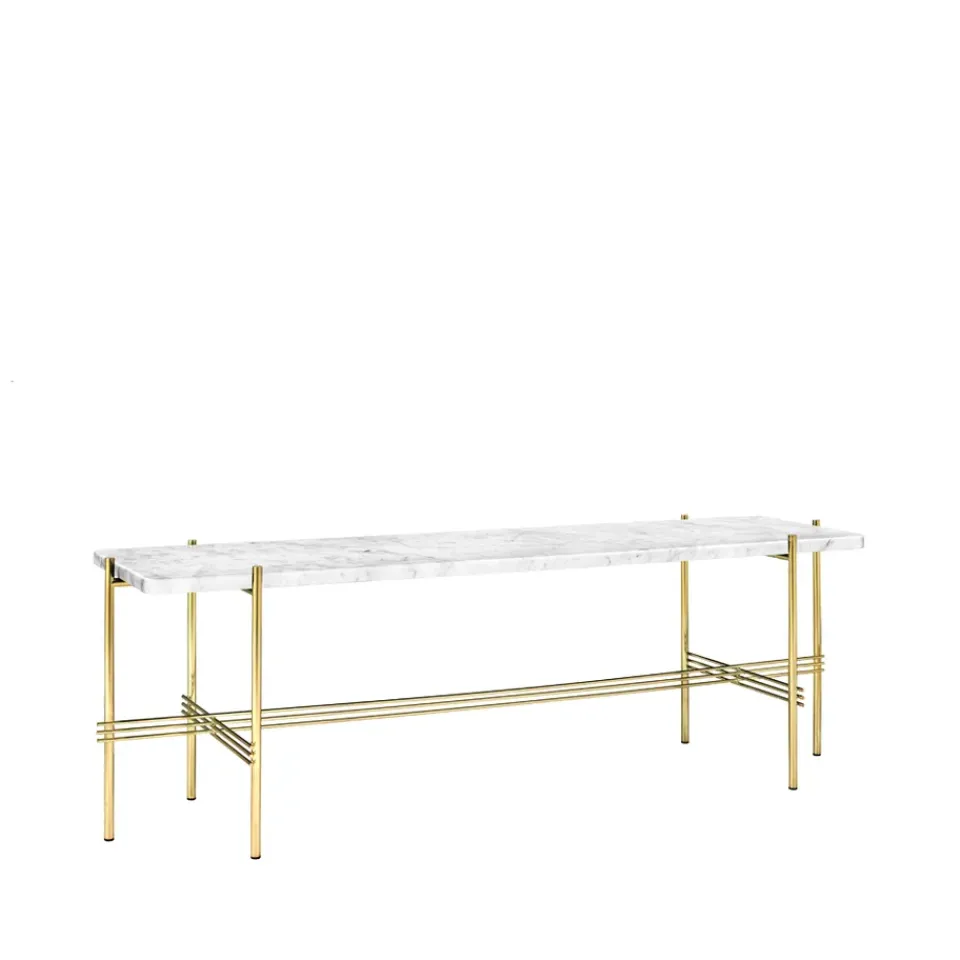 Mesa consola TS Console 1, Mármol , base de latón*GUBI Discount