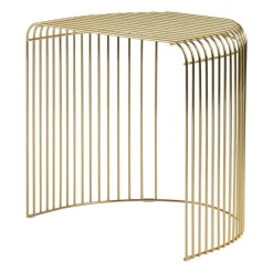 Mesa Curva 45 cm, Dorado*AYTM Discount