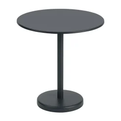 Mesa de acero Linear Ø70 cm, Black*Muuto New
