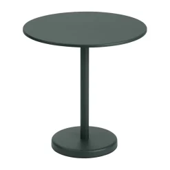 Mesa de acero Linear Ø70 cm, Dark green*Muuto Online