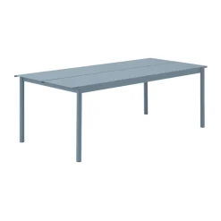 Mesa de acero Linear steel table 200 cm, Pale blue*Muuto New