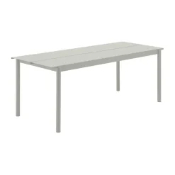 Mesa de acero Linear steel table 200 cm, Grey*Muuto