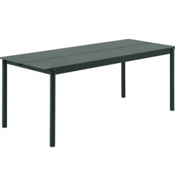 Mesa de acero Linear steel table 200 cm, Dark green*Muuto Discount
