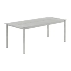 Mesa de acero Linear steel table 200 cm, Warm galvanized steel*Muuto Clearance