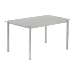 Mesa de acero Linear steel table 140 cm, Warm galvanized steel*Muuto Best