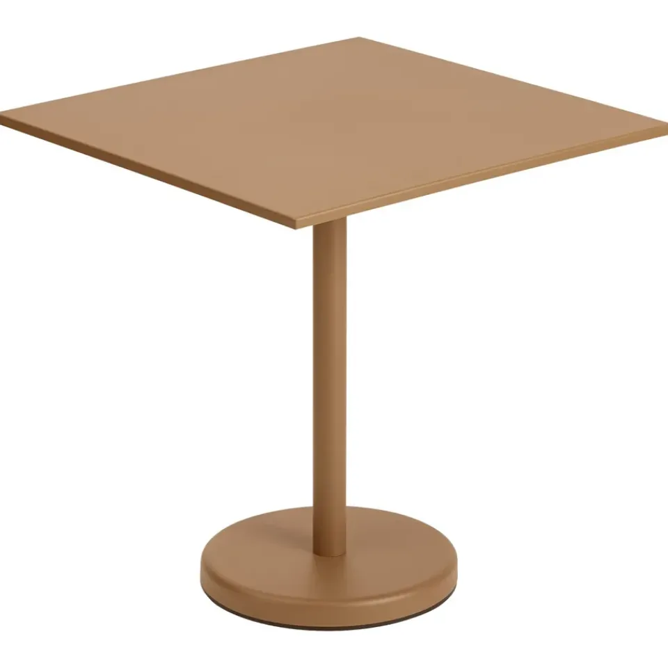 Mesa de acero Linear 70x70 cm, Burnt orange*Muuto Discount
