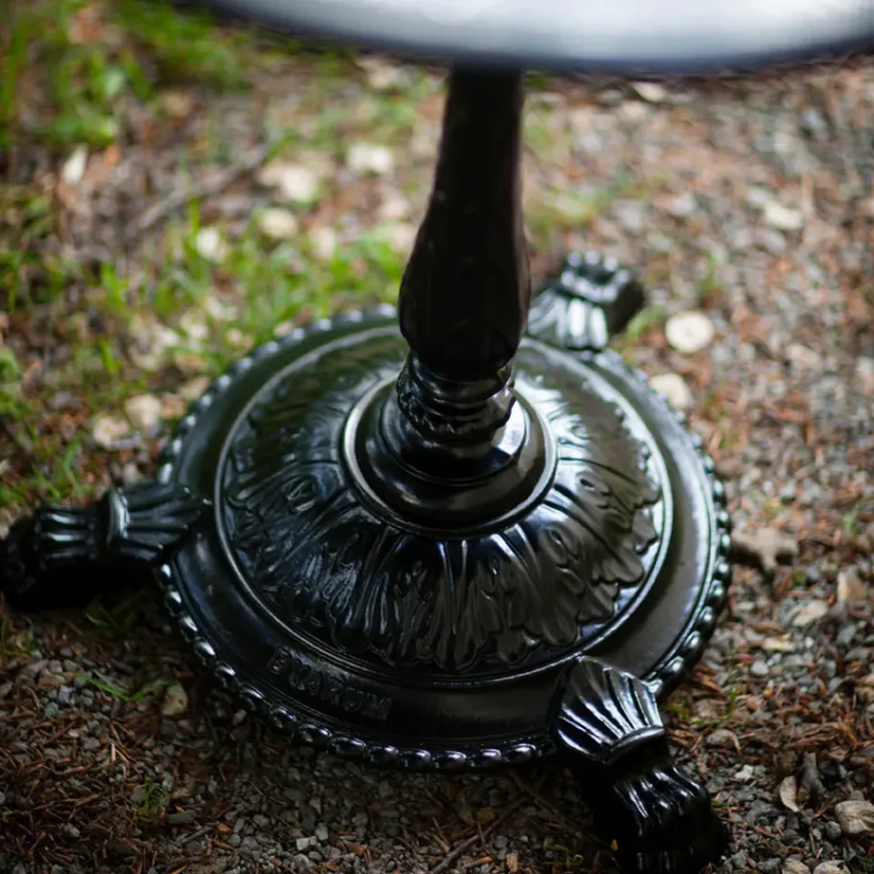 Mesa de café Classic, Mármol , soporte de aluminio en bruto*Byarums bruk Hot