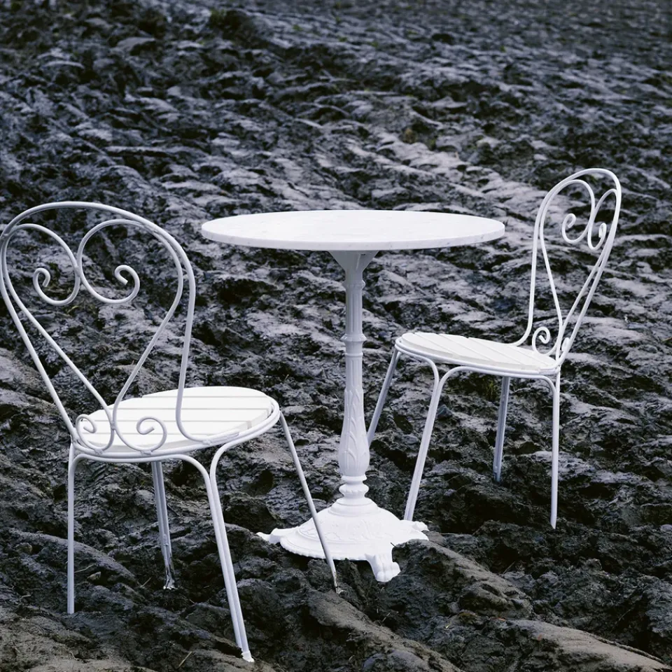 Mesa de café Classic, Mármol , soporte negro*Byarums bruk New