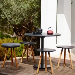 Mesa de café Go Ø80 cm, Light grey-lava grey*Cane-line Clearance