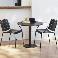 Mesa de café Go Ø80 cm, Light grey-lava grey*Cane-line Clearance