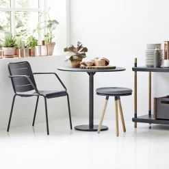 Mesa de café Go Ø80 cm, Light grey-white*Cane-line Outlet