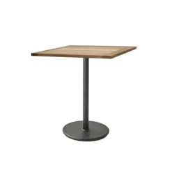 Mesa de café Go teca 72x72 cm, Soporte lava grey*Cane-line Online