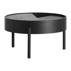 Mesa de centro Arc Ø66 cm, ceniza teñida de ceniza*Woud Online