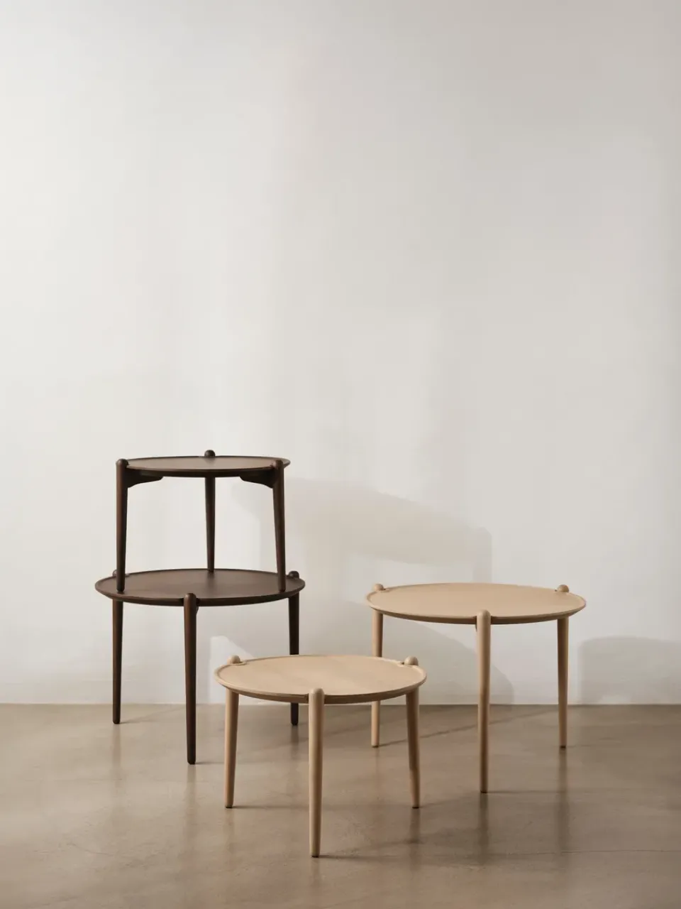 Mesa de centro Aria, Light oak, Ø60x46 cm*Design House Stockholm New