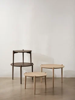 Mesa de centro Aria, Light oak, Ø60x37 cm*Design House Stockholm New