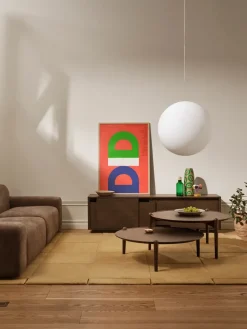 Mesa de centro Aria, Roble oscuro, Ø90 × 42,5 cm*Design House Stockholm Best