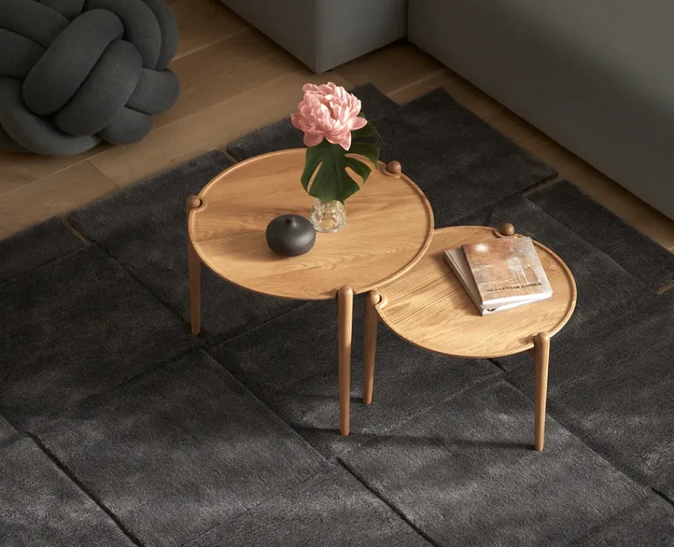 Mesa de centro Aria, Roble, Ø50x37 cm*Design House Stockholm Best