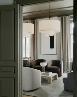 Mesa de centro Atlas 60x60 cm, Travertino sin relleno*New Works Sale