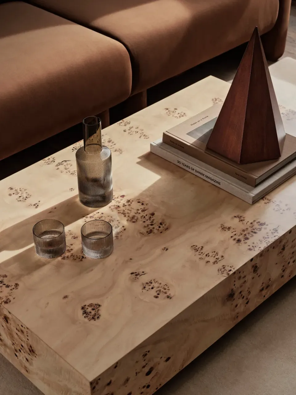 Mesa de centro Burl 70x117x30 cm, Natural*Ferm Living New