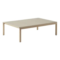 Mesa de centro Couple 3 Plain 120x84x35 cm, Sand-oak*Muuto Hot