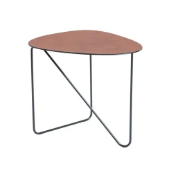 Mesa de centro Curve, Cuero cognac, bull, m*LIND DNA Online