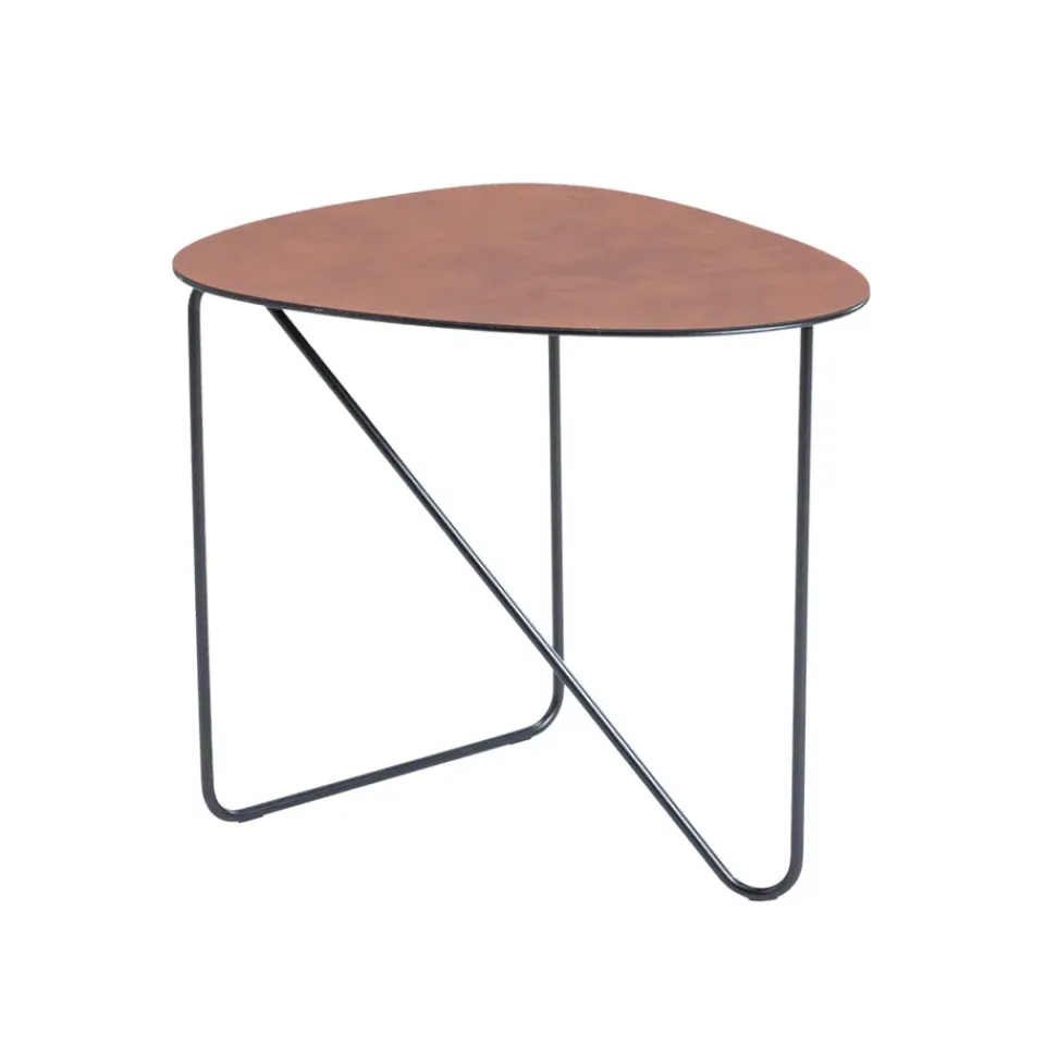 Mesa de centro Curve, Cuero cognac, bull, m*LIND DNA Online