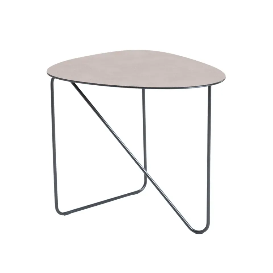 Mesa de centro Curve, Cuero warm grey, bull, m*LIND DNA Sale