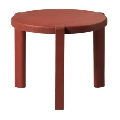 Mesa de centro D108 Ragnesminde, Ø48 cm, carmín*FDB Møbler Sale