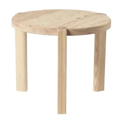 Mesa de centro D108 Ragnesminde, Ø48 cm, Pino sin tratar*FDB Møbler Outlet
