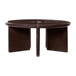 Mesa de centro Deya Ø80x32 cm, Chestnut brown*Ferm Living Hot