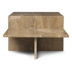 Mesa de centro Distinct, Dark Brown Travertine*Ferm Living Sale