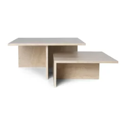 Mesa de centro Distinct Grande Duo 133x70x35 cm, Travertino*Ferm Living Sale