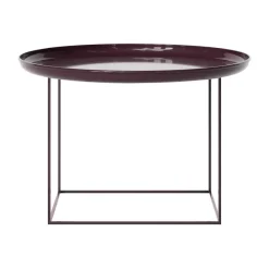 Mesa de centro Duke medium, Lacquered maroon*NORR11 Sale