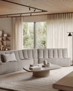 Mesa de centro Elements, Off white, 134x96 cm*Ethnicraft Clearance